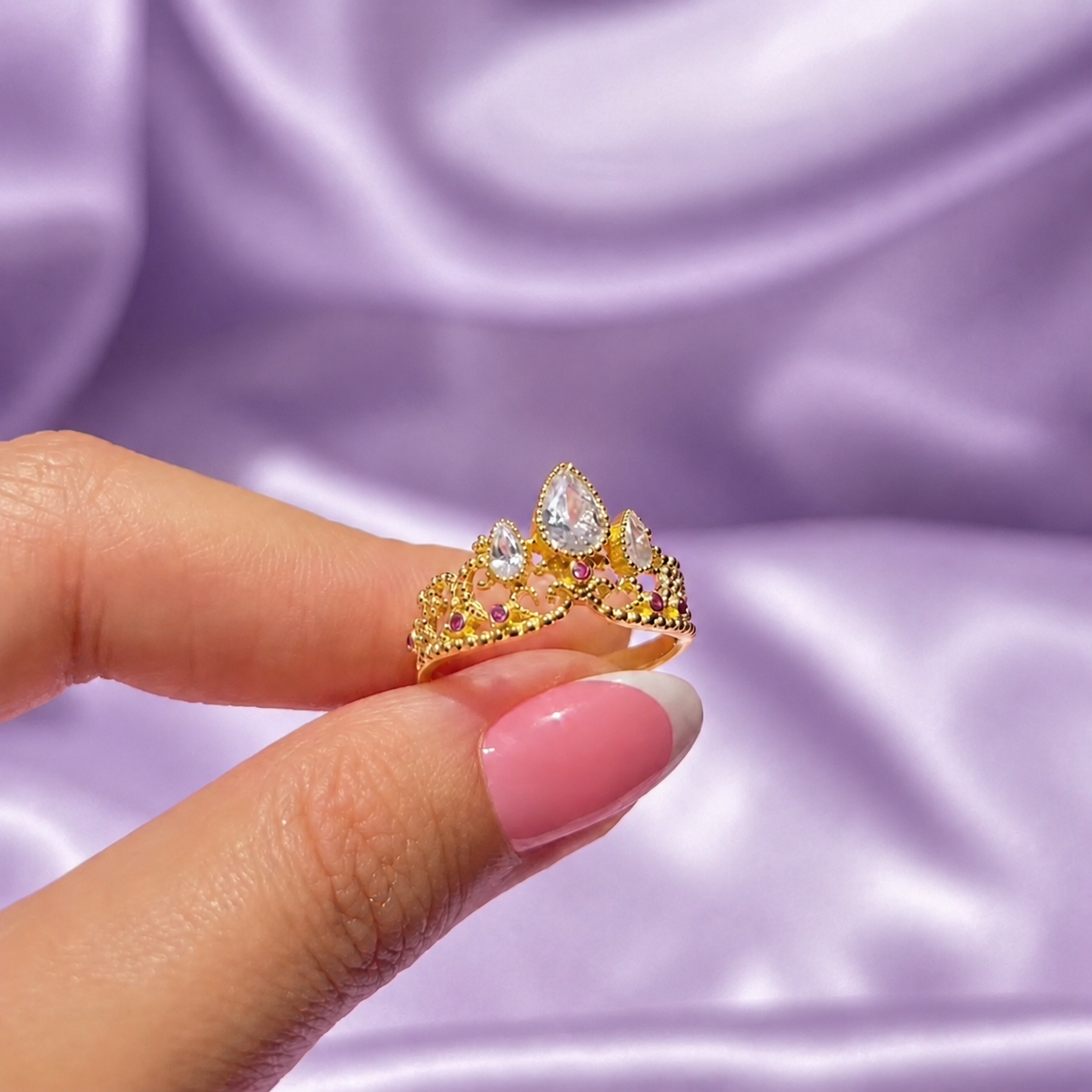 The "Rapunzel" Crown Ring