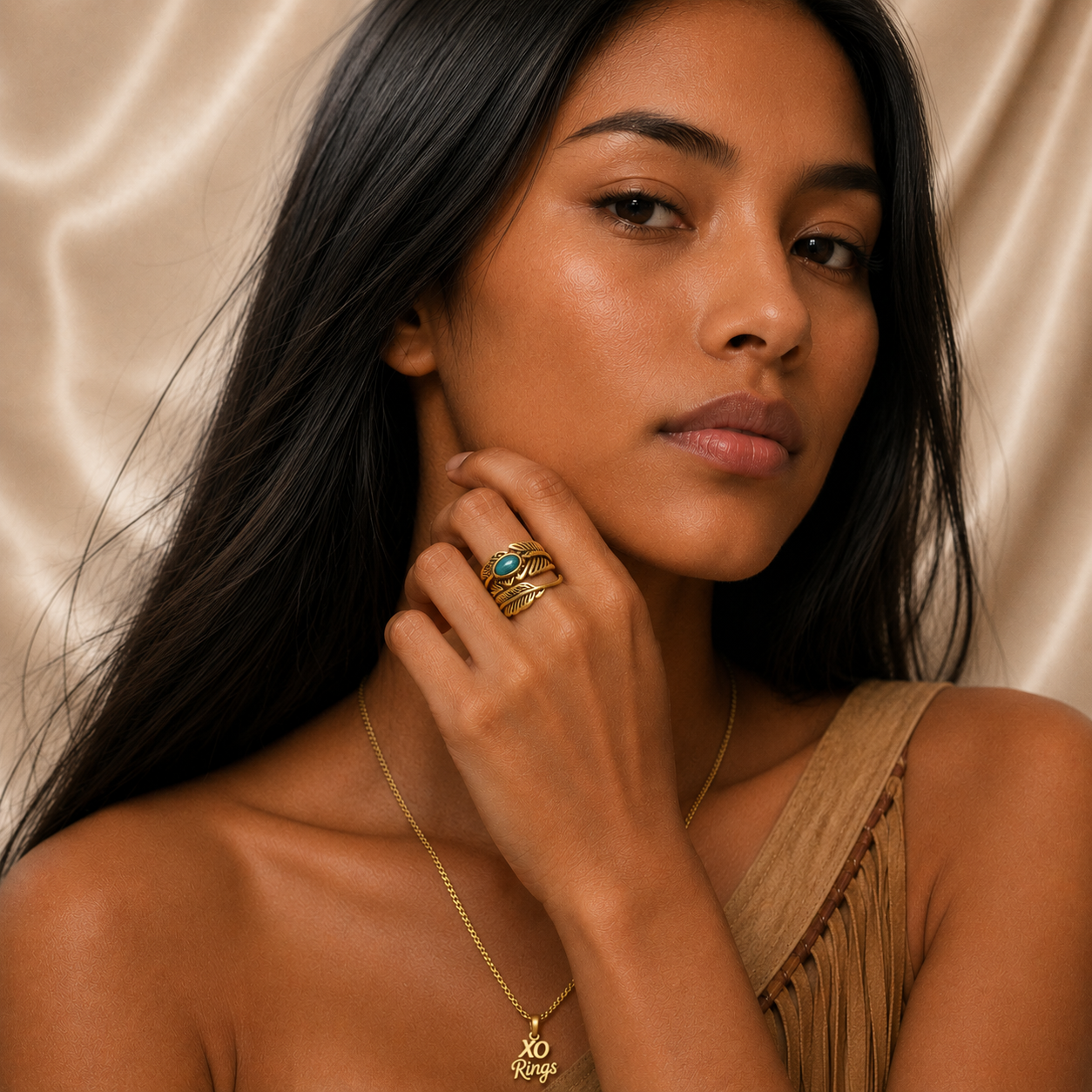 The "Pocahontas" Feather Ring
